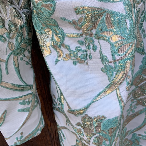 ASOS Luxe Jacquard Mini Dress Size 6 - Picture 15 of 16